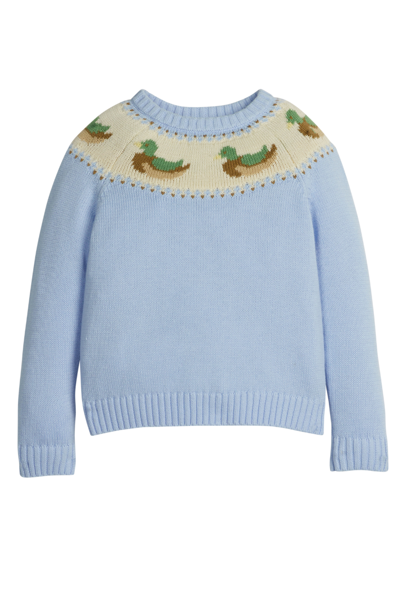 Little English Fair Isle Sweater in Mallards