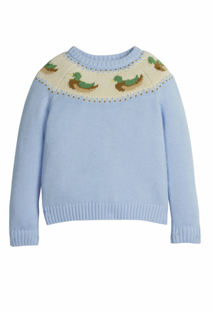 Little English Fair Isle Sweater in Mallards