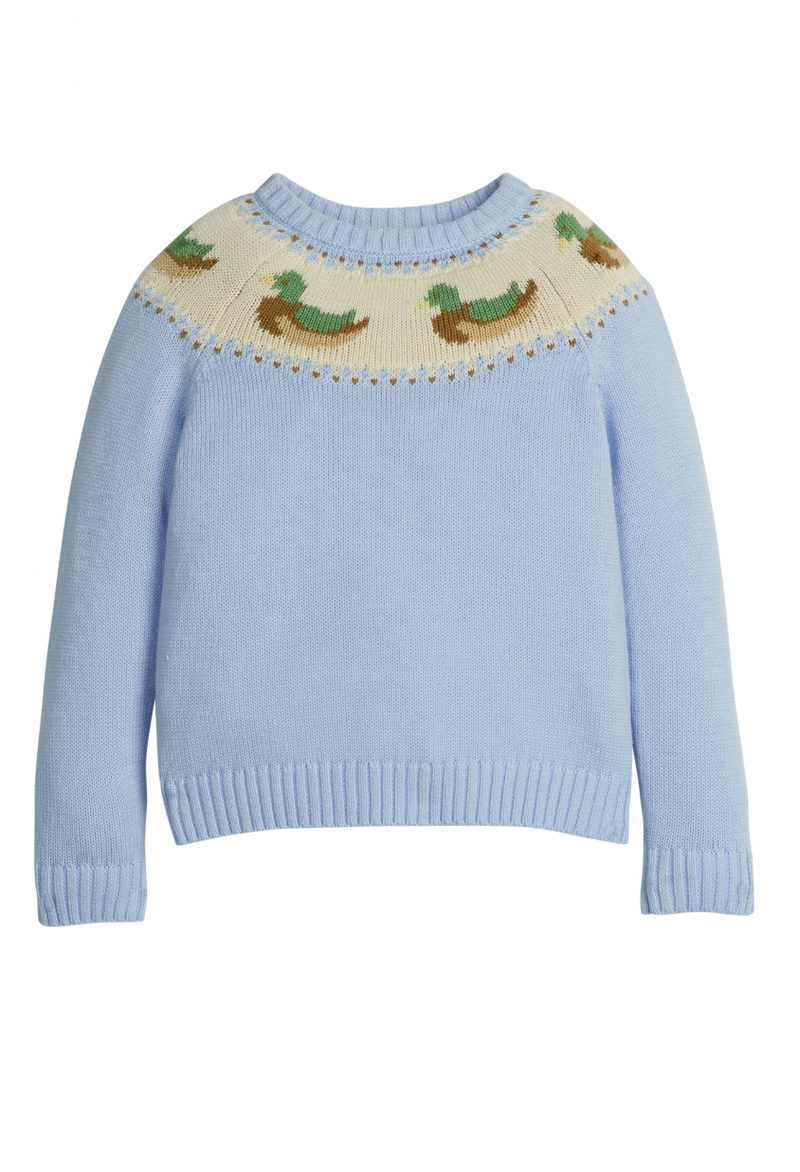 Little English Fair Isle Sweater in Mallards