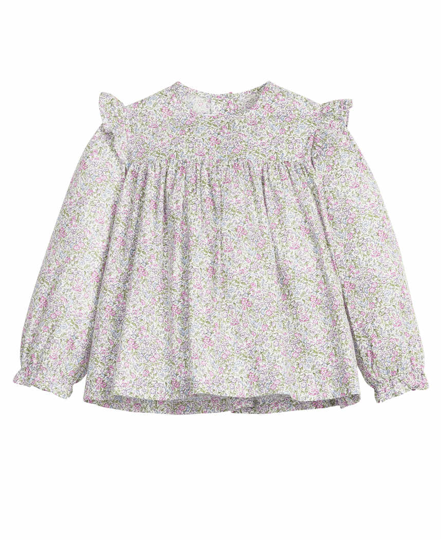 Little English Floaty Top in Lavender Gables Floral