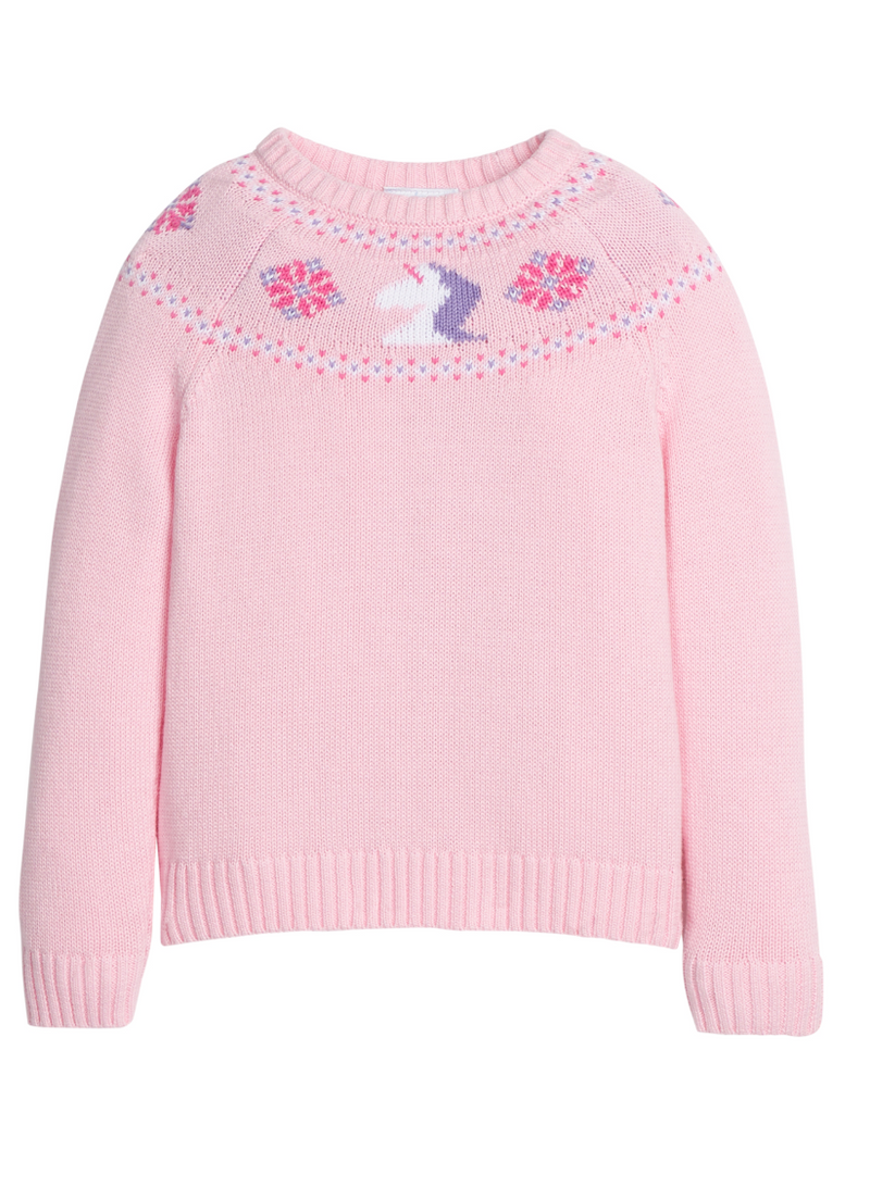 Little English Fairisle Sweater in Unicorns