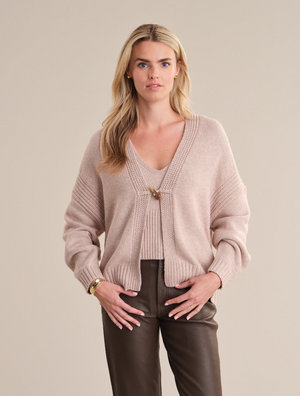525 America Sola Cardigan in Toast Heather