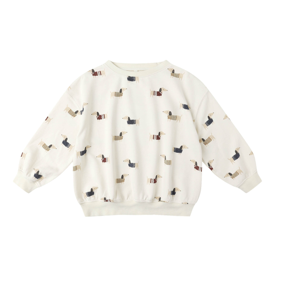 Rylee + Cru Relaxed Sweatshirt in Dachshund