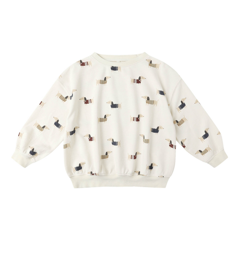 Rylee + Cru Relaxed Sweatshirt in Dachshund