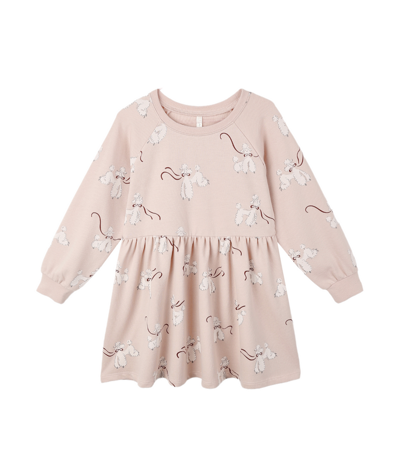 Rylee + Cru Raglan Dress in Poodles