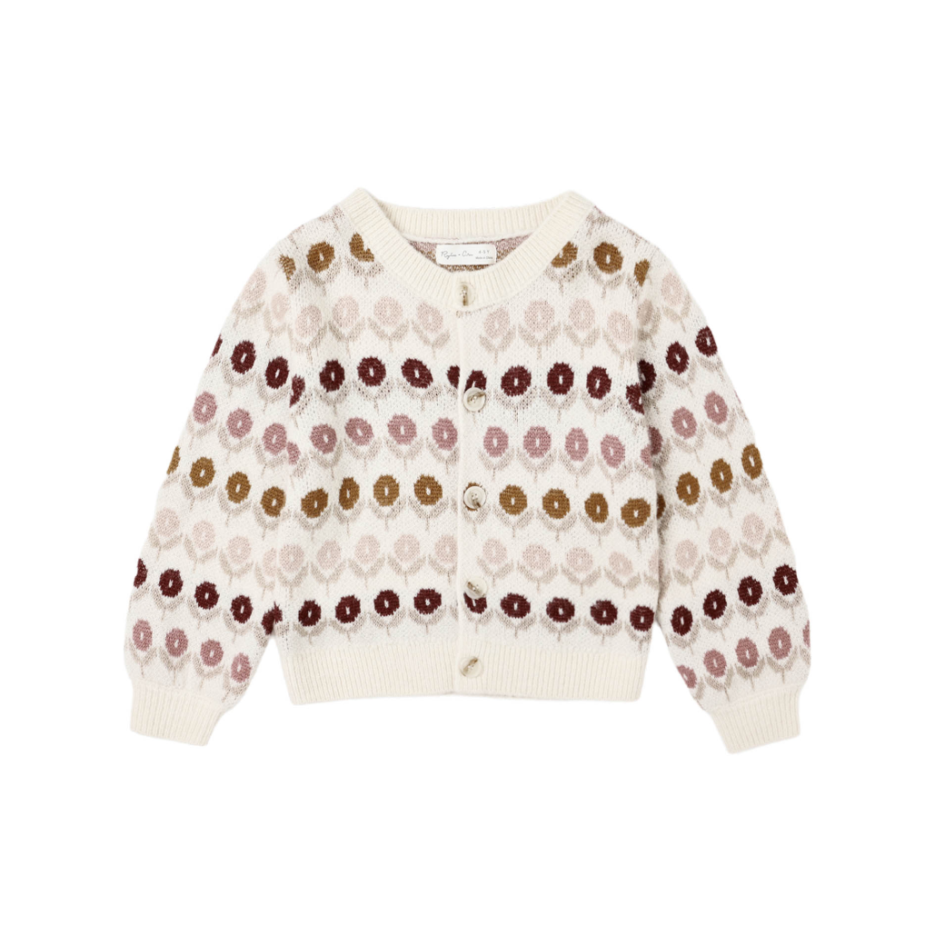Rylee + Cru Cheyenne Cardigan in Floral Jacquard