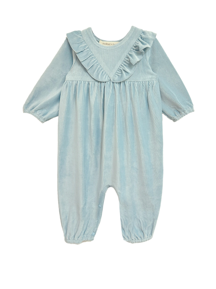 Mabel and Honey Blair Romper in Blue
