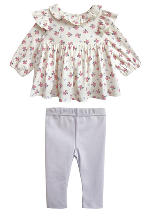 Mabel and Honey Mia Set in Purple Floral