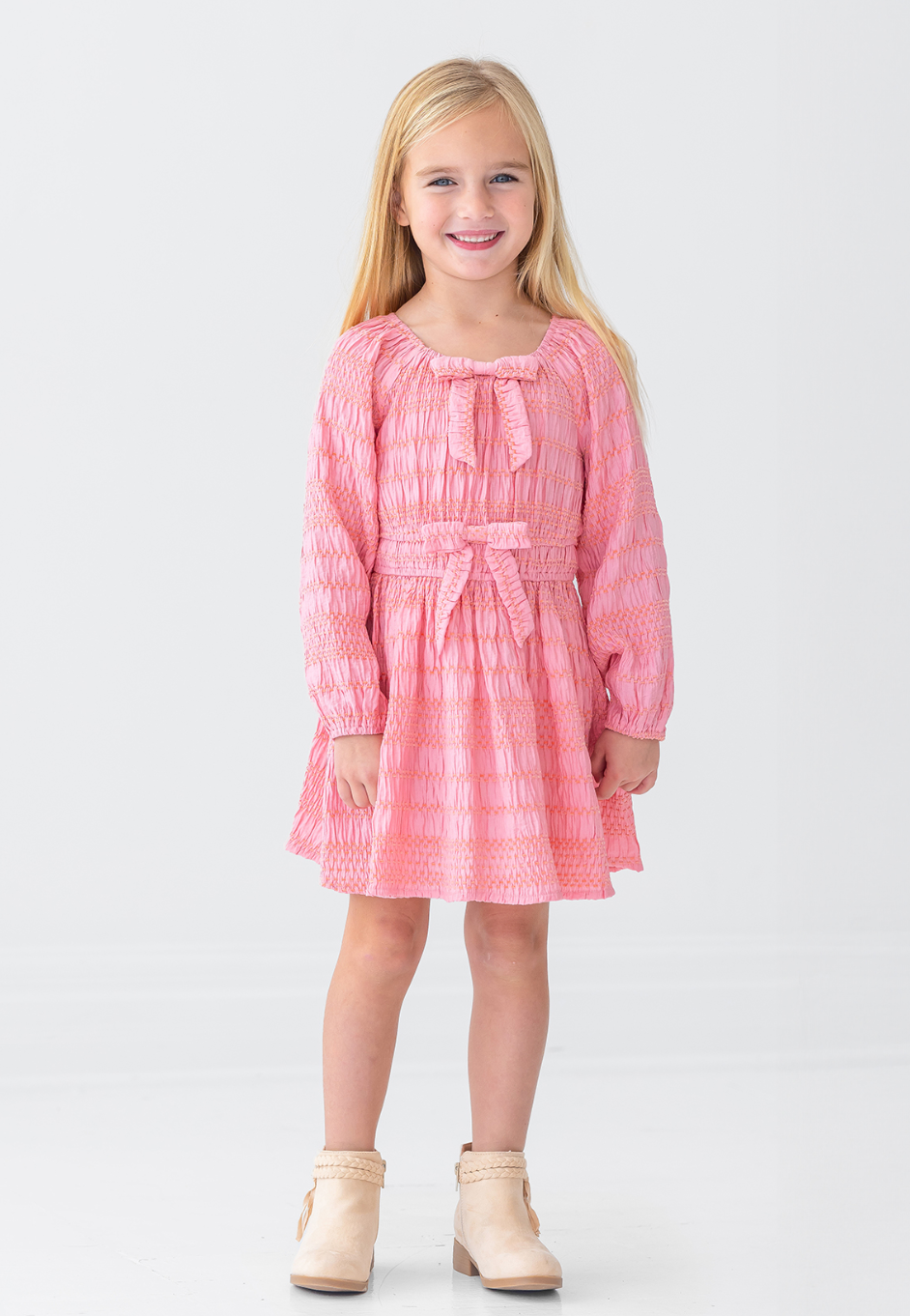 Mabel and Honey Lemonade Dress in Watermelon
