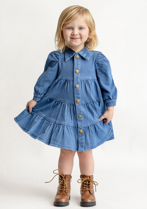 Mabel and Honey Days Dress in Denim
