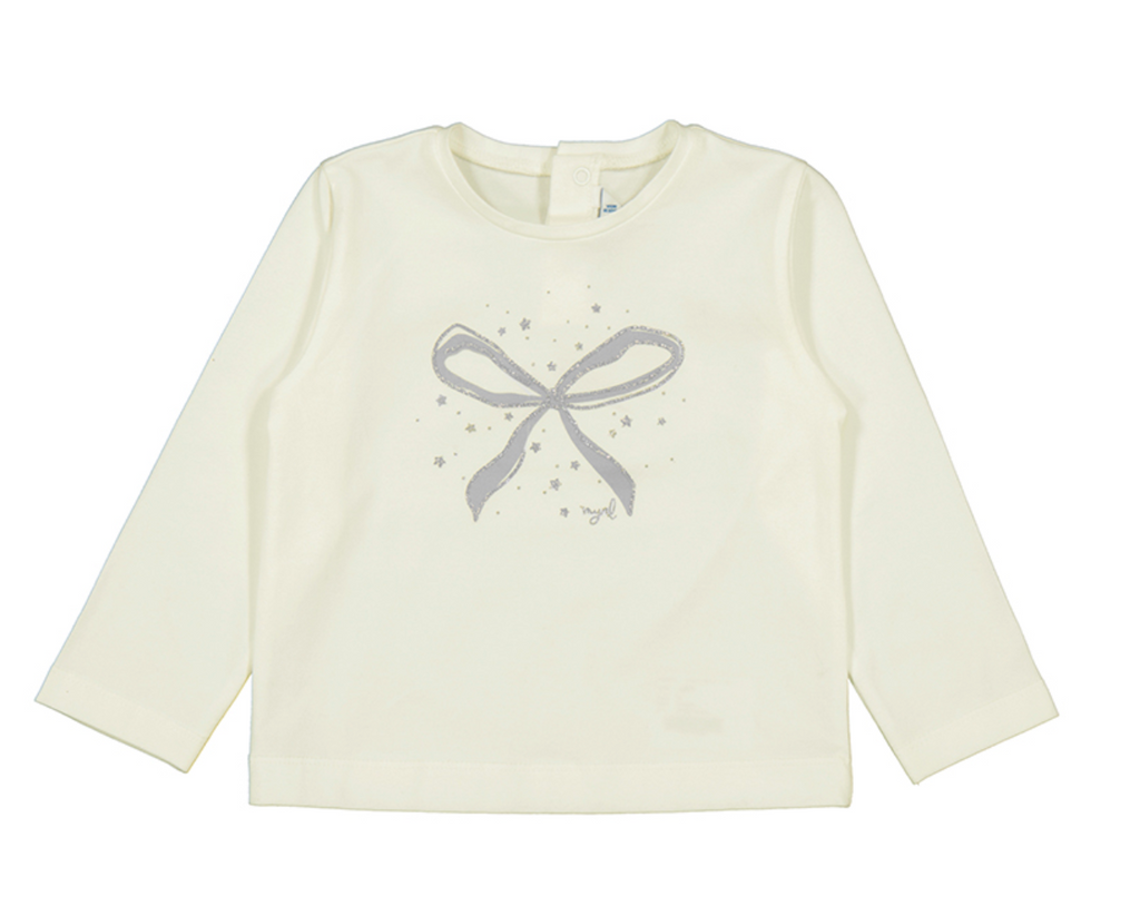 Mayoral Tee in Silver Bow