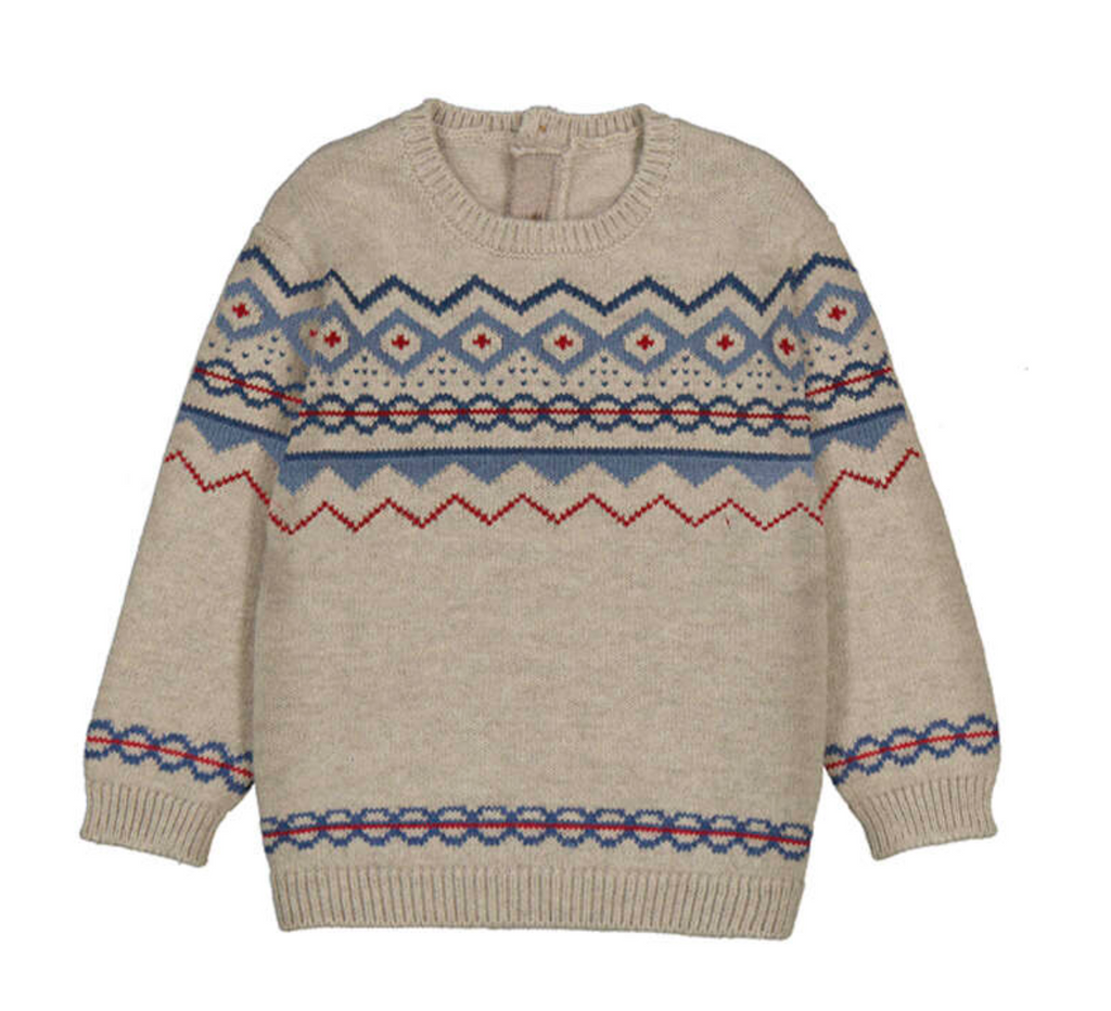 Mayoral Fair Isle Sweater in Grey