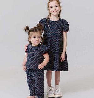Pink Chicken Elizabeth Dress in Navy Carnation