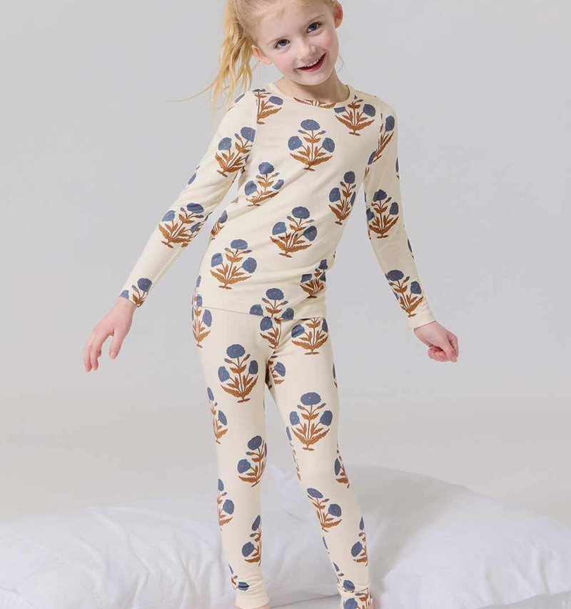 Pink Chicken Pajama Set in Dandelion