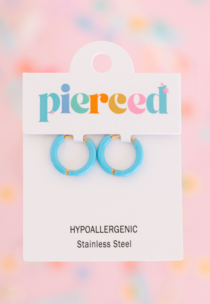 Pierced Co Huggie Earrings - Multiple Colors!