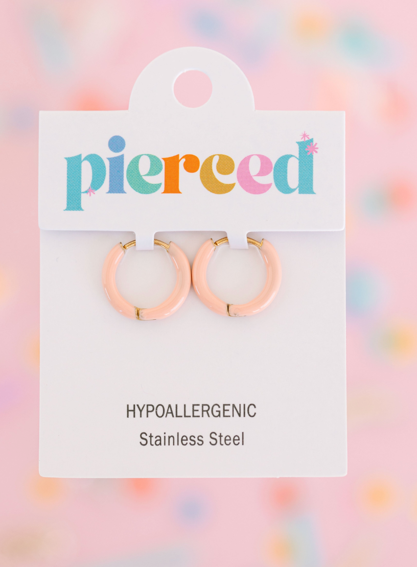 Pierced Co Huggie Earrings - Multiple Colors!