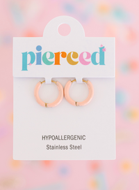 Pierced Co Huggie Earrings - Multiple Colors!