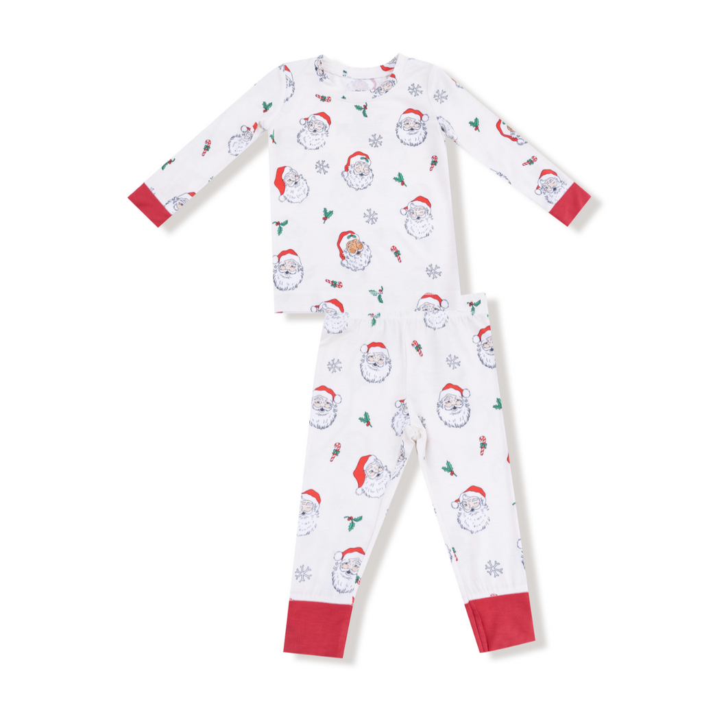 Angel Dear Loungewear Set in Vintage Santas