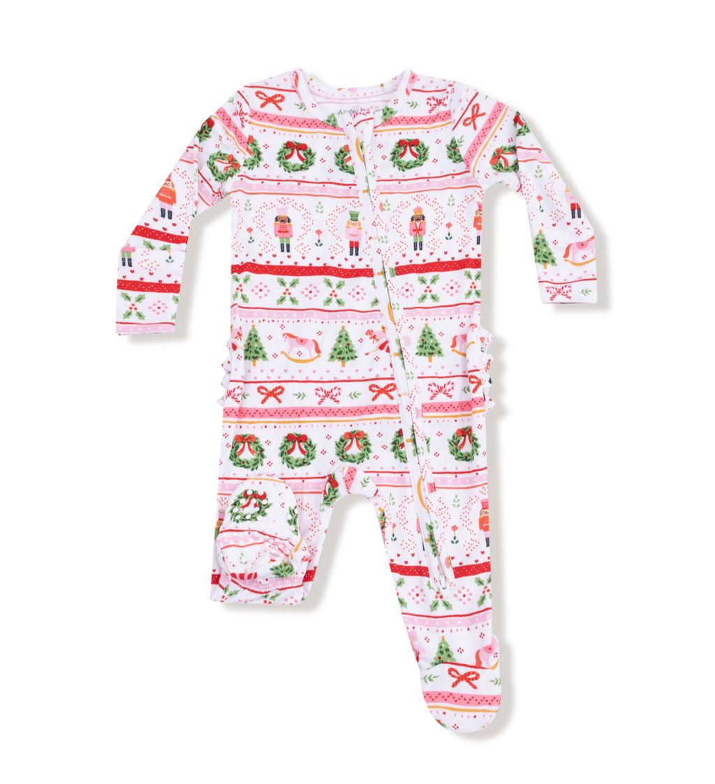 Angel Dear 2 Way Zipper Footie in Sugarplum Fairy