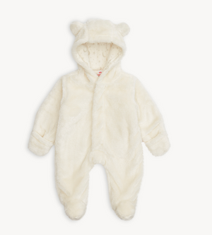 Magnetic Me Minky Bear Footie in Cloud