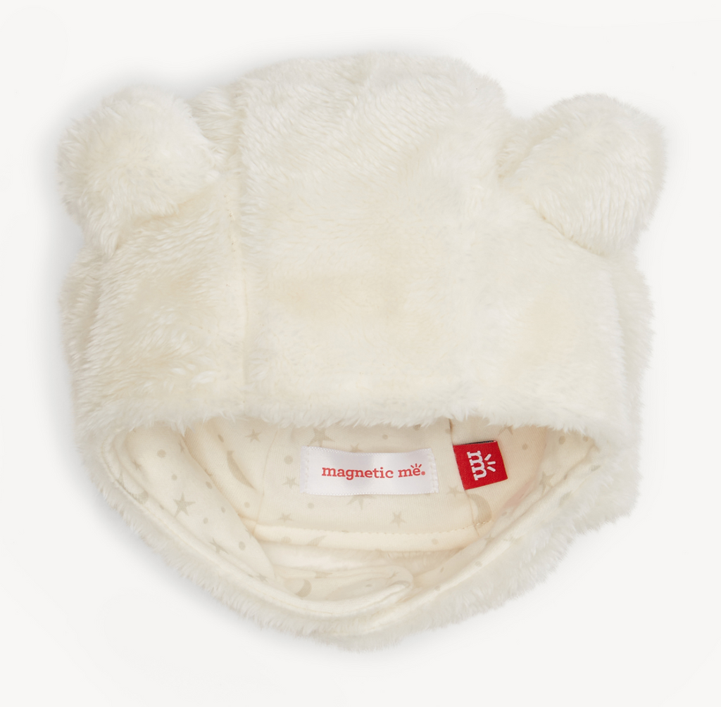 Magnetic Me Minky Bear Hat in Cloud