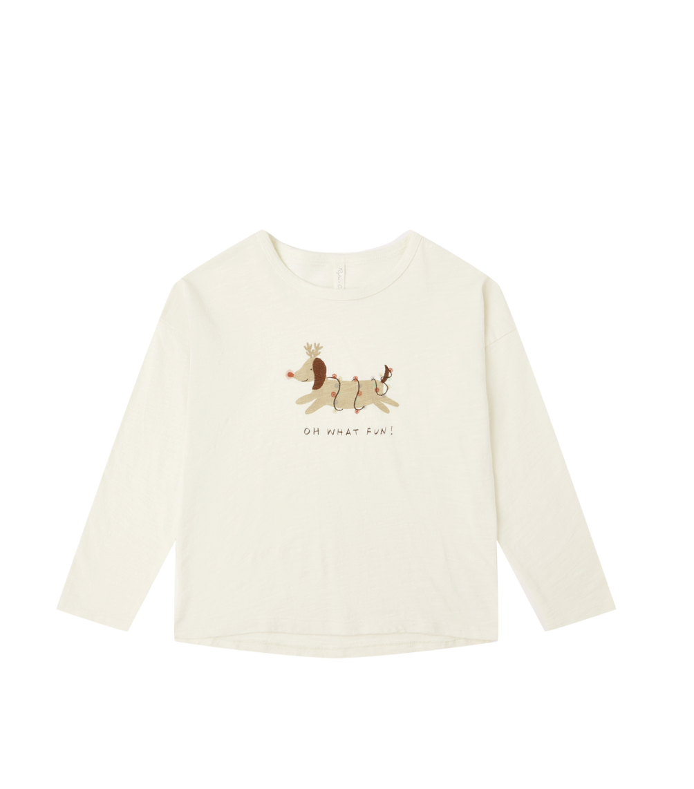 Rylee + Cru Long Sleeve Tee in Oh What Fun