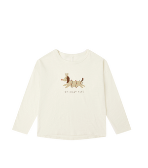 Rylee + Cru Long Sleeve Tee in Oh What Fun