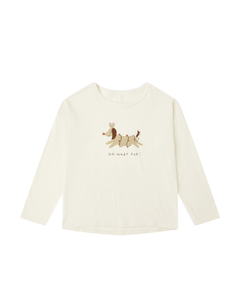 Rylee + Cru Long Sleeve Tee in Oh What Fun