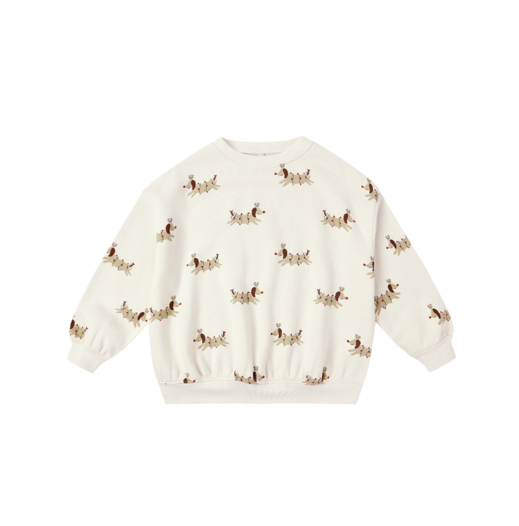 Rylee + Cru Relaxed Sweatshirt in Christmas Dogs