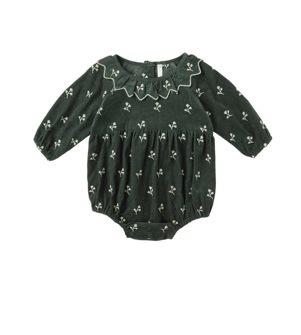 Rylee + Cru Freya Romper in Blossom Embroidery