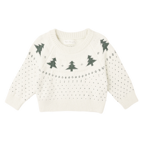 Rylee + Cru Fair Isle Sweater in Trees