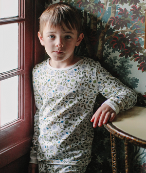 Timo & Violet Pajama Set in Happy Monkey