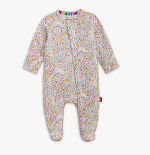 Magnetic Me Modal Ruffle Footie in Bunny Blossom