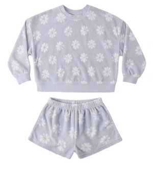 Rylee + Cru Karli Set in Periwinkle Daisy