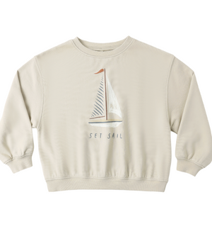 Rylee + Cru Oversized Sweatshirt in Set Sail