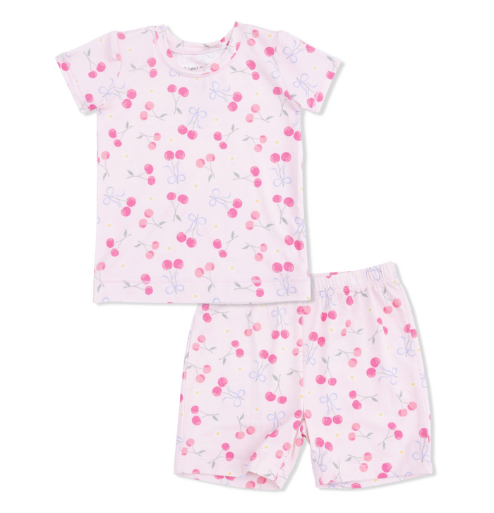 Angel Dear Short Loungewear Set in Sweet Bow Cherries