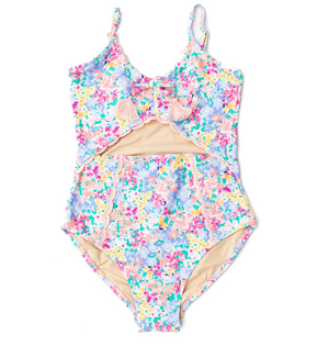 Shade Critters One-Piece Monokini Swimsuit in Spring Bloom
