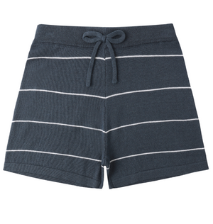 Rylee + Cru Chandler Knit Short in Navy Stripe
