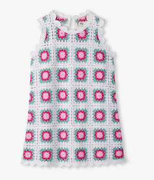 Hatley Crochet Dress in Blue Radiance