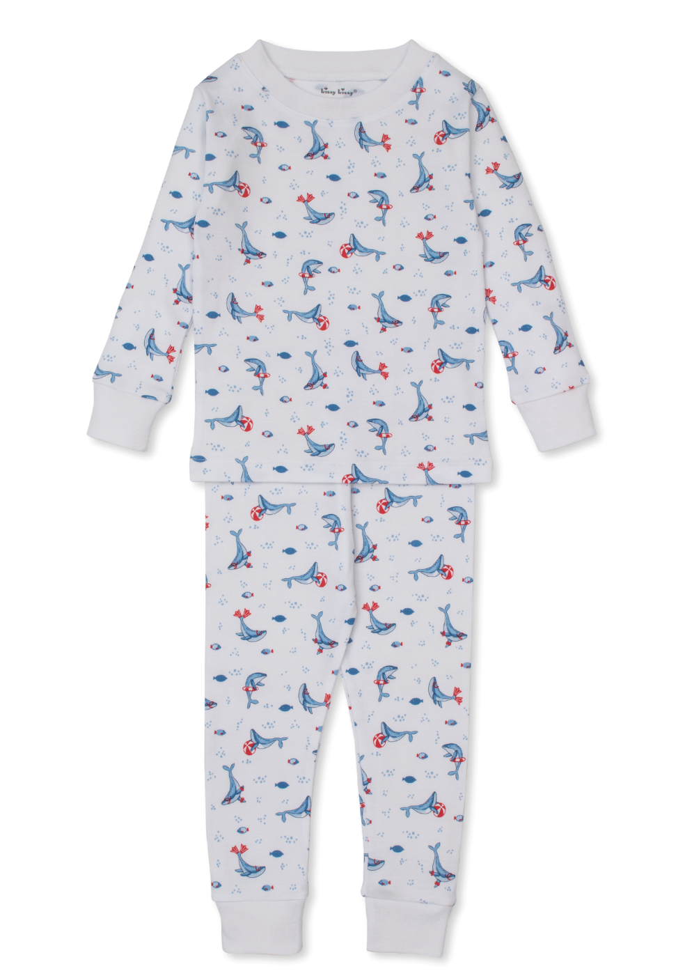 Kissy Kissy Snugfit Pajama Set in Tropical Whales