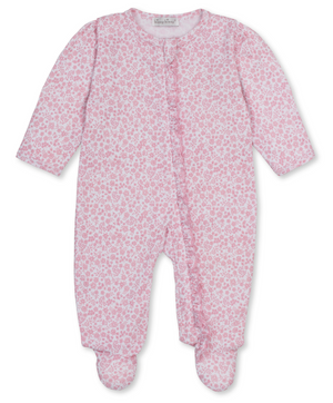 Kissy Kissy Ruffle Zip Footie in Fall Blooms