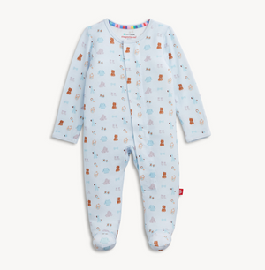 Magnetic Me Modal Footie in Blue Nursery Nostalgia