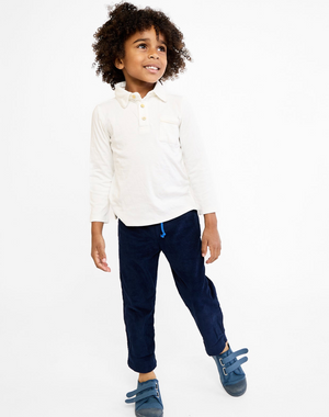 Oso & Me Parker Polo with Vanilla Piping