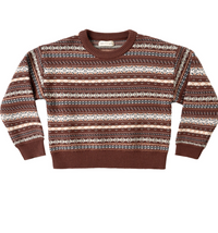 Rylee + Cru Aspen Sweater in Mulberry Multi Stripe