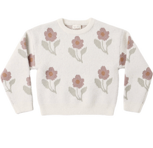 Rylee + Cru Aspen Sweater in Ivory Flower