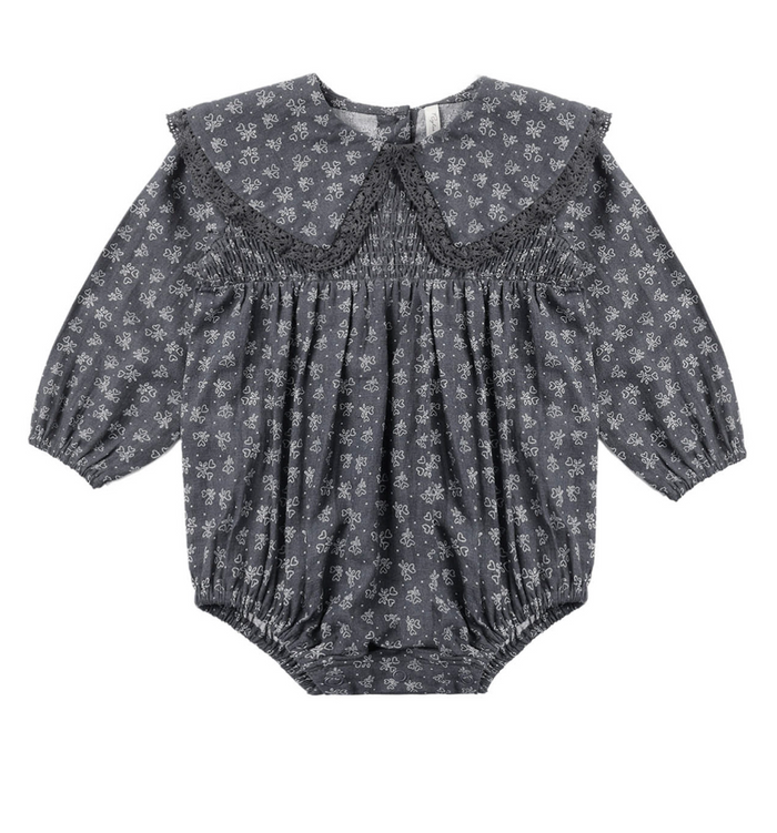 Rylee + Cru Fern Romper in Heart Ditsy