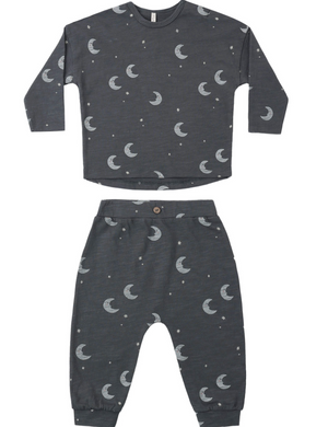 Rylee + Cru Long Sleeve Tee + Pant Set in Moons