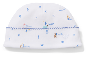 Petite Plume Baby Hat in Letters and Lullabies