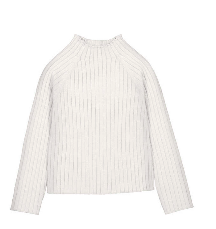 Mayoral Ribbed Mock Neck in Soy
