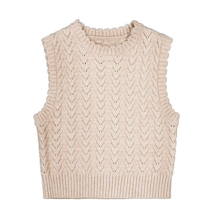 Mayoral Sweater Vest in Beige Vigo
